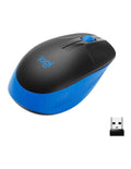 Logitech M190 · Ratón · óptico · 3 botones · inalámbrico · receptor inalámbrico USB · azul · 910-005903 - Logitech 910-005903