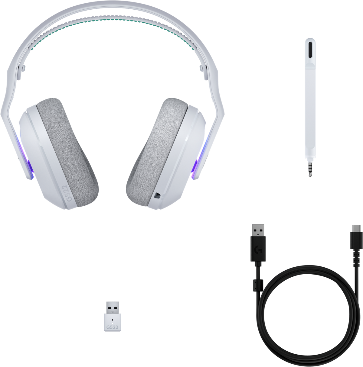 Logitech · G522 · Audífonos · inalámbrico · blanco · with Lightspeed · 981-001549 - Logitech 981-001549