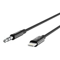 Belkin Cable de Lightning a conector de auriculares · Lightning macho a mini · phone stereo 3.5 mm macho · 91.4 cm · negro ·…