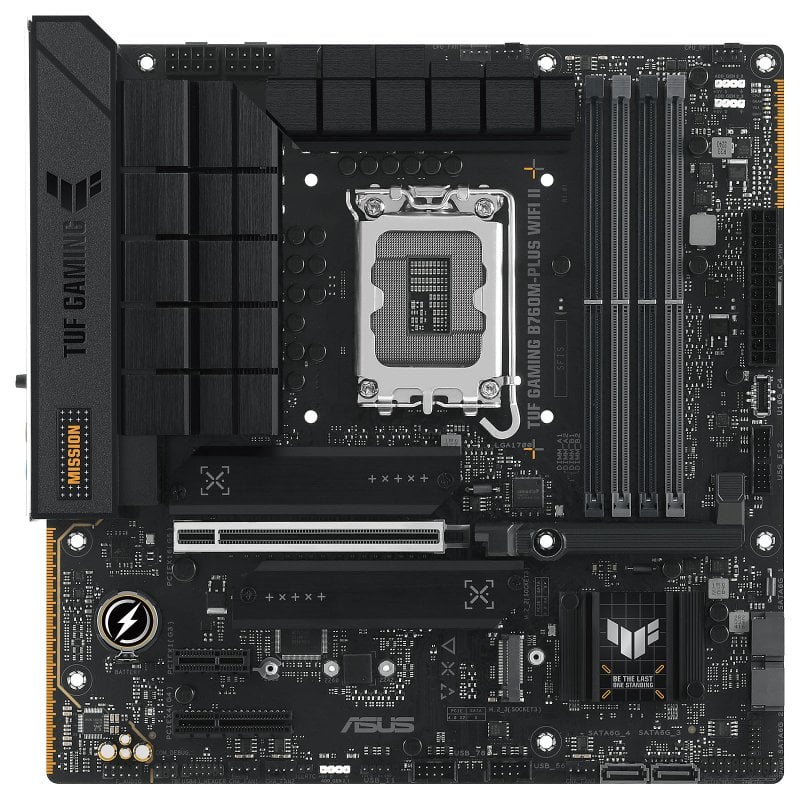 Tarjeta madre ASUS TUF GAMING B760M-PLUS WIFI II Micro ATX, LGA1700 - ASUS TUF GAMING B760M-PLUS WIFI II