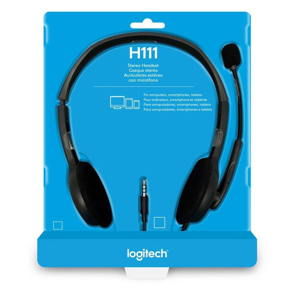 Logitech Stereo H111 · Auricular · en oreja · cableado · 981-000612 - Logitech 981-000612
