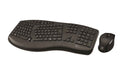 Klip Xtreme · Combo de teclado y ratón · Spanish (Latin American) · inalámbrico · 2.4 GHz / Bluetooth · negro · Ultraergonomic · KBK-760 - Klip Xtreme KBK-760