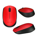 Logitech M170 · Ratón · diestro y zurdo · inalámbrico · 2.4 GHz · receptor inalámbrico USB · rojo · 910-004941 - Logitech 910-004941