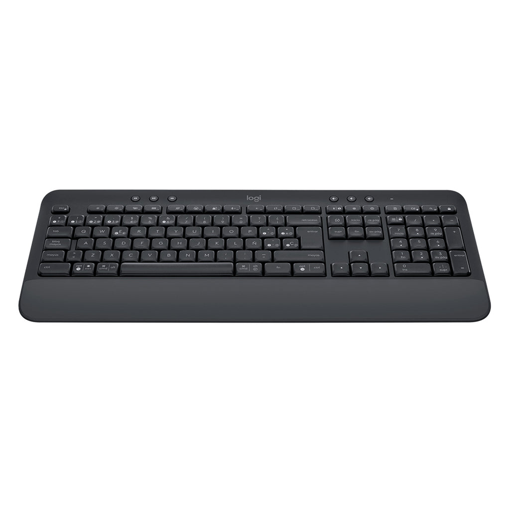 Logitech Signature K650 · Teclado · inalámbrico · Bluetooth 5.1 · QWERTY · Spanish · Grafito · 920-010910 - Logitech 920-010910