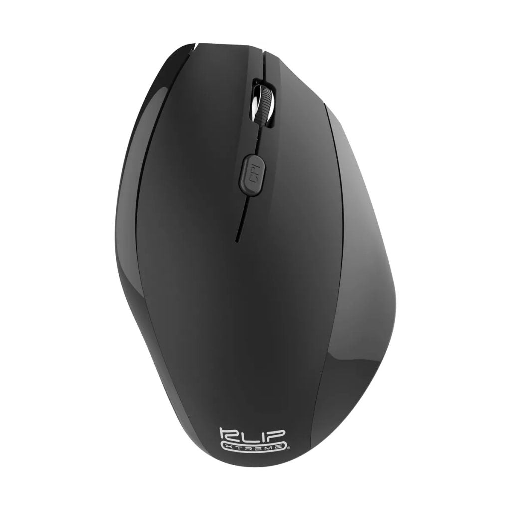 Klip Xtreme EverRest · Ratón vertical · ergonómico · diestro · óptico · 6 botones · inalámbrico · 2.4 GHz · receptor inalámbrico USB · KMW-390 - Klip Xtreme KMW-390