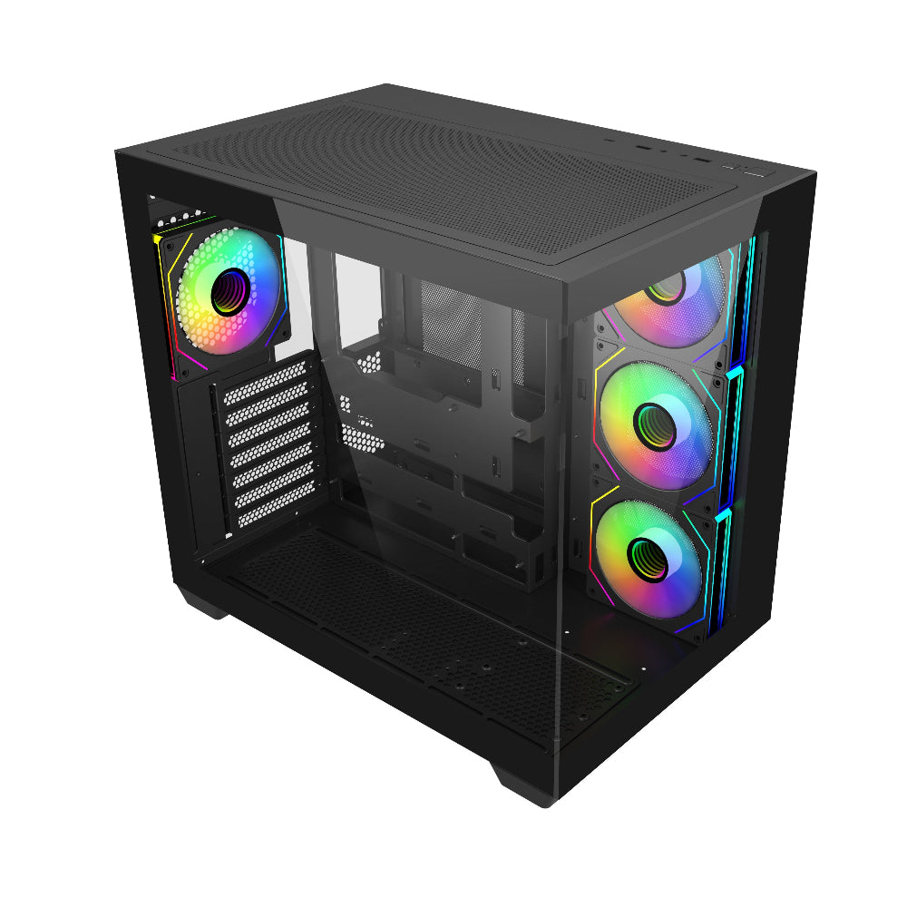 Gabinete Gamer MSI PAG PANO M110A Micro ATX/Mini ITX - Negro - MSI 824142409060