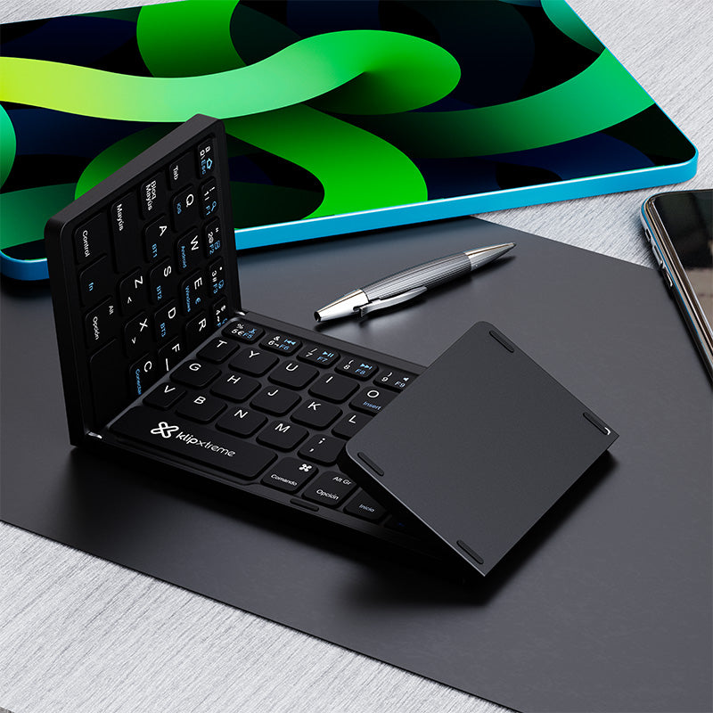 Klip Xtreme · Teclado and Touchpad · Spanish · inalámbrico · Bluetooth 5.0 · negro · KCK-650S-BK - Klip Xtreme KCK-650S-BK