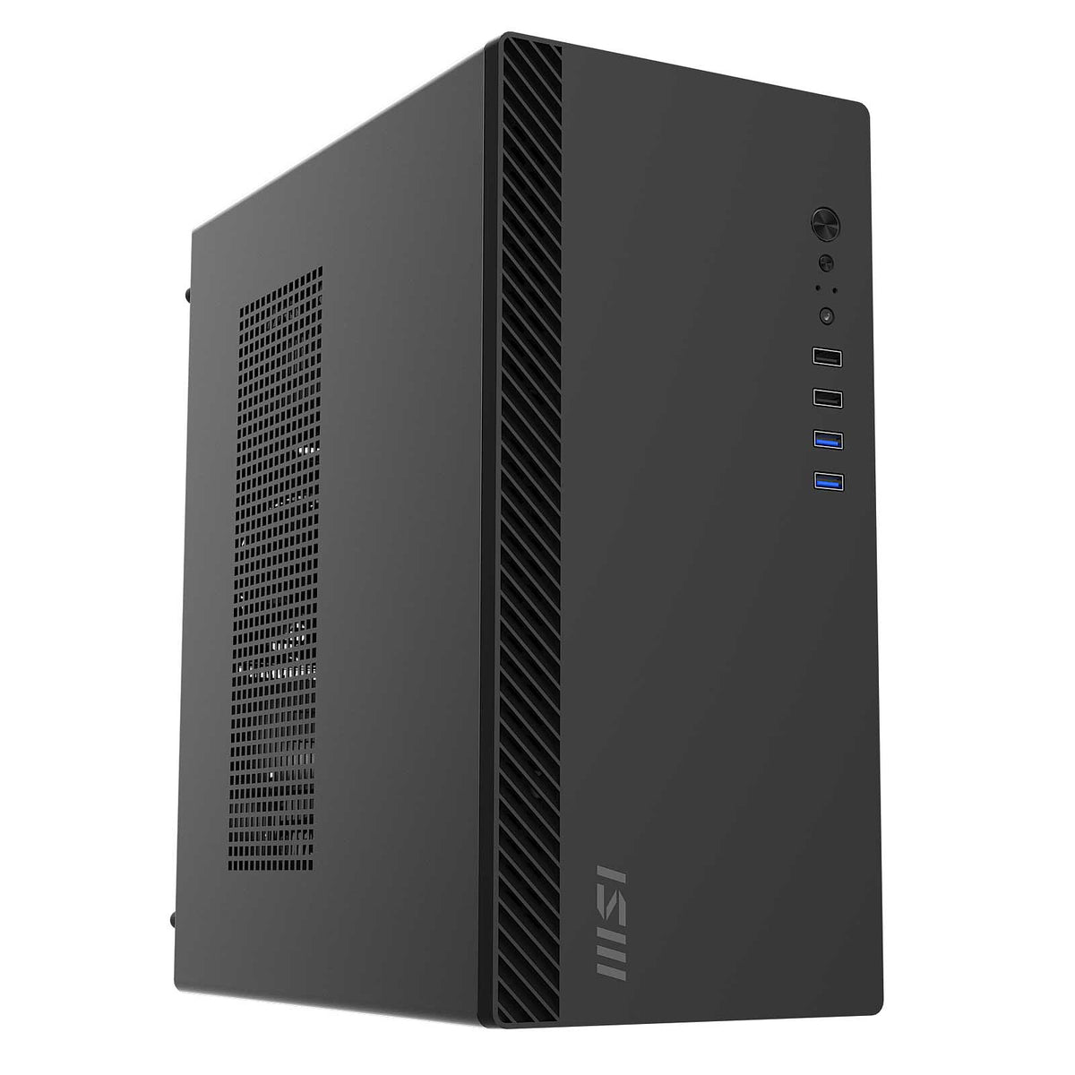 Gabinete MSI PRO SHIELD M100P Micro ATX - Negro - MSI 824142417898