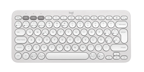 Teclado inalámbrico Logitech Pebble Keys 2 K380s blanco - Logitech 920-011784