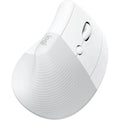 Logitech Lift Vertical Ergonomic Ratón · Ratón vertical · ergonómico · 6 botones · inalámbrico · 2.4 GHz, Bluetooth · receptor de USB Logitech Logi Bolt · blanco hueso · 910-006469 - Logitech 910-006469