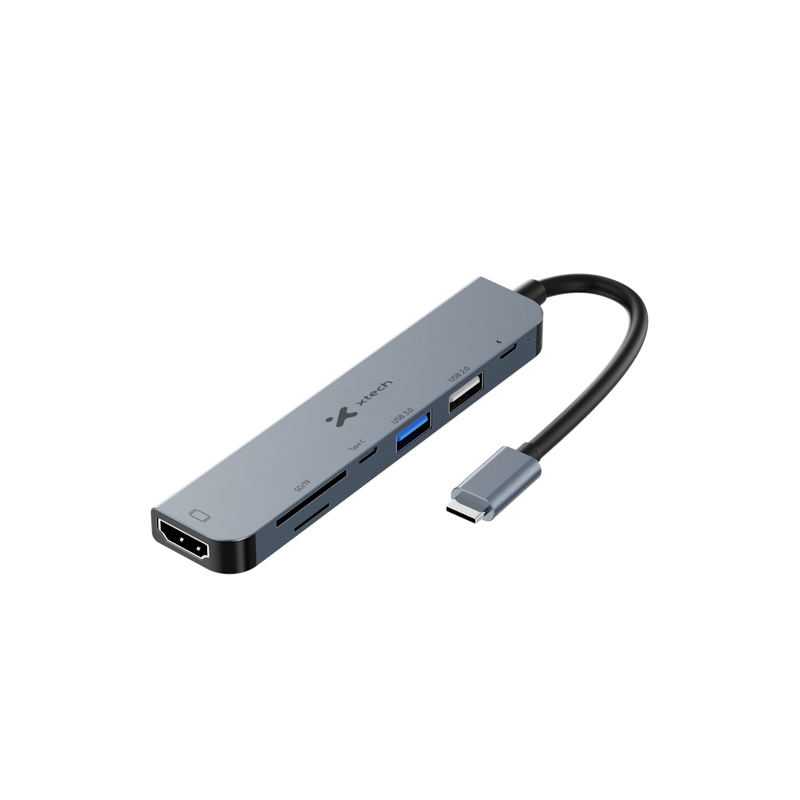 Hub USB-C Xtech XTC-571 7 en 1 - Xtech XTC-571