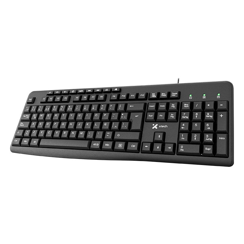 Teclado Xtech XTK-140S USB multimedia en español - Xtech XTK-140S
