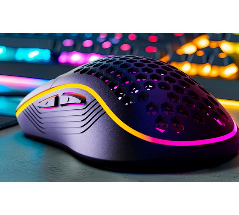 Xtech · XTM-620 · Ratón · USB · cableado · negro · Gaming 7 button Honeycomb - Xtech XTM-620