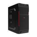 Gabinete Xtech XTQ-214 ATX con fuente de 600W - Negro y rojo - Xtech XTQ-214