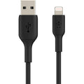 Belkin BoostCharge · Cable Lightning · Lightning macho a USB macho · 2 m · negro · CAA001BT2MBK