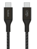 Belkin BoostCharge · Cable USB · 24 pin USB · C (M) a 24 pin USB · C (M) · USB 2.0 · 2 m · compatible con hasta 240 W de…