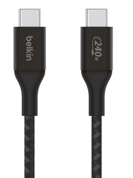 Belkin BoostCharge · Cable USB · 24 pin USB · C (M) a 24 pin USB · C (M) · USB 2.0 · 2 m · compatible con hasta 240 W de…