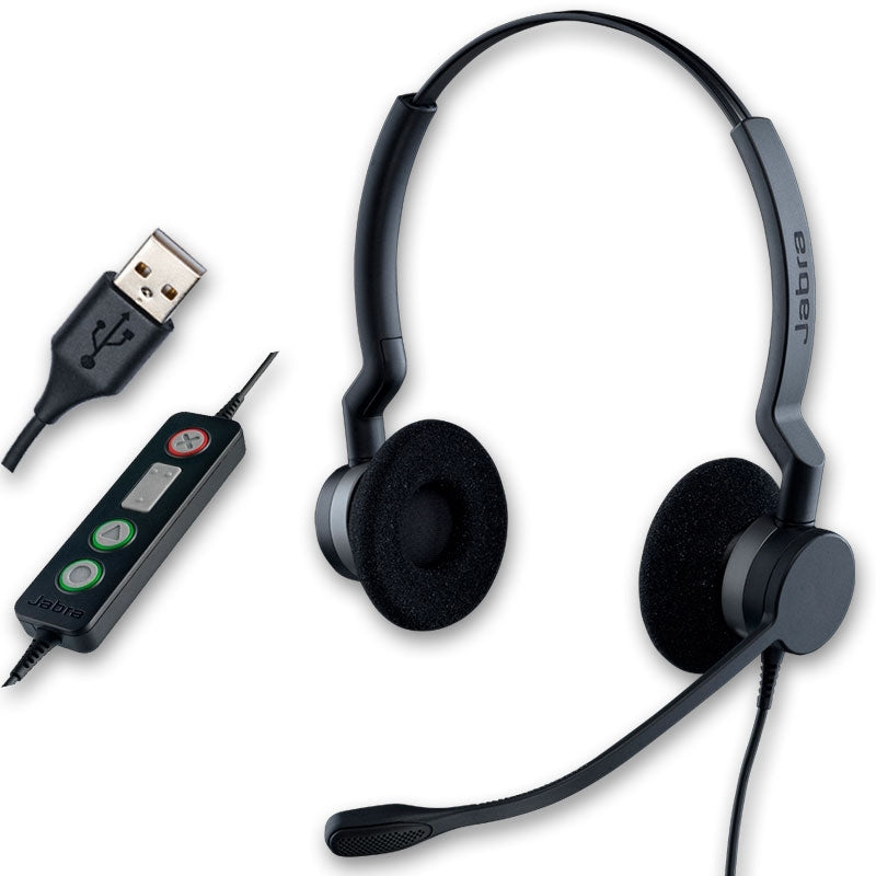Jabra BIZ 2300 USB UC Duo · Auricular · en oreja · cableado · USB · 2399-829-109 - Jabra 2399-829-109