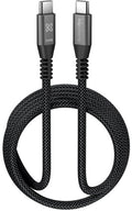 Klip Xtreme USB cable · 24 pin USB · C · 1.8 m · Black · 240W Braided Fast Charging · KAC-750-6FT