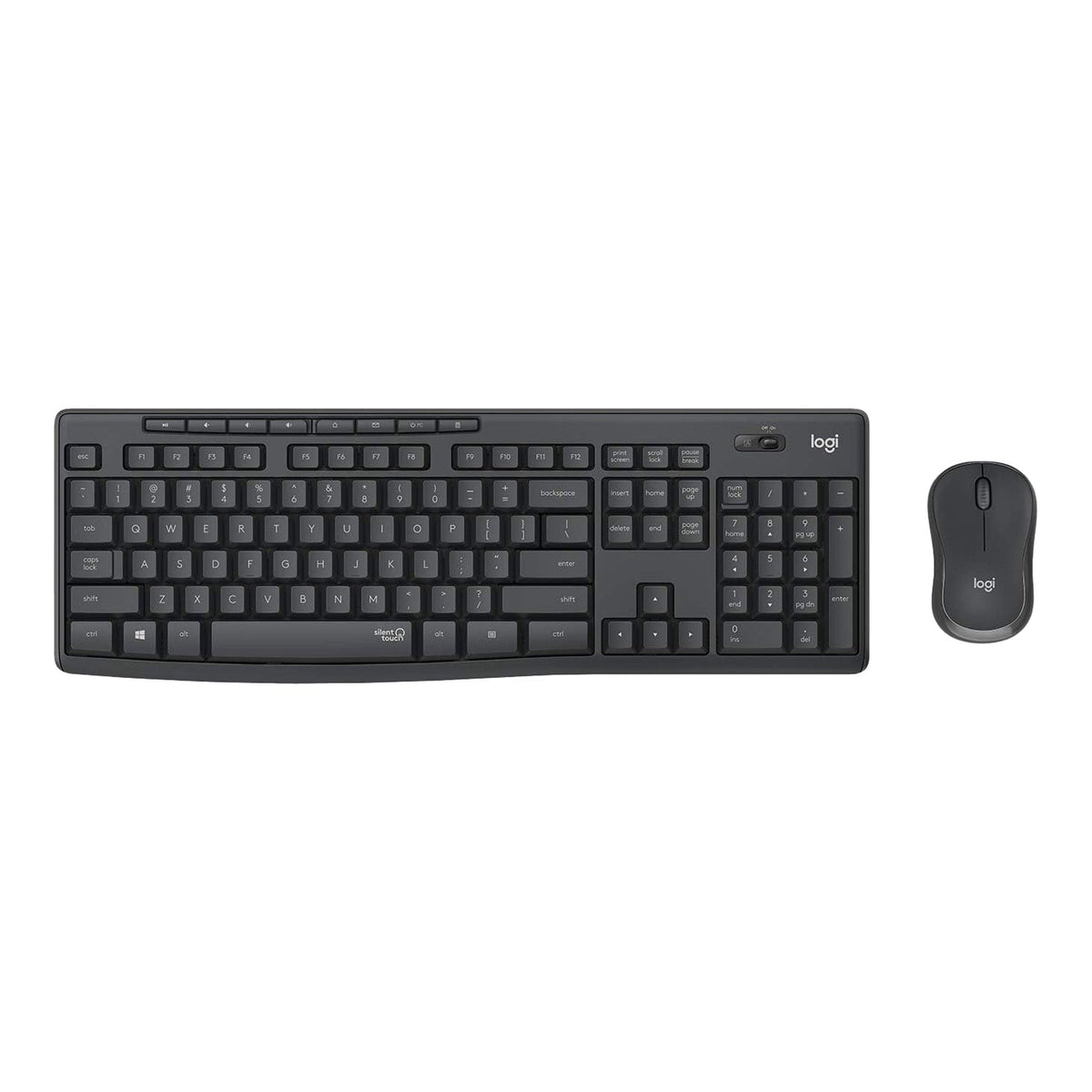 Logitech MK295 Silent · Juego de teclado y ratón · inalámbrico · 2.4 GHz · negro · 920-009782 - Logitech 920-009782