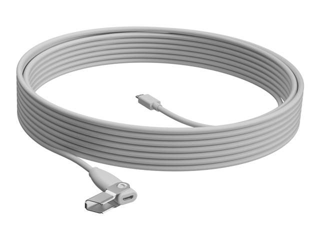 Logitech Rally Mic Pod Extension Cable · Cable alargador de micrófono · 10 m · plenum · para Rally Mic Pod; Rally Bar, Bar…