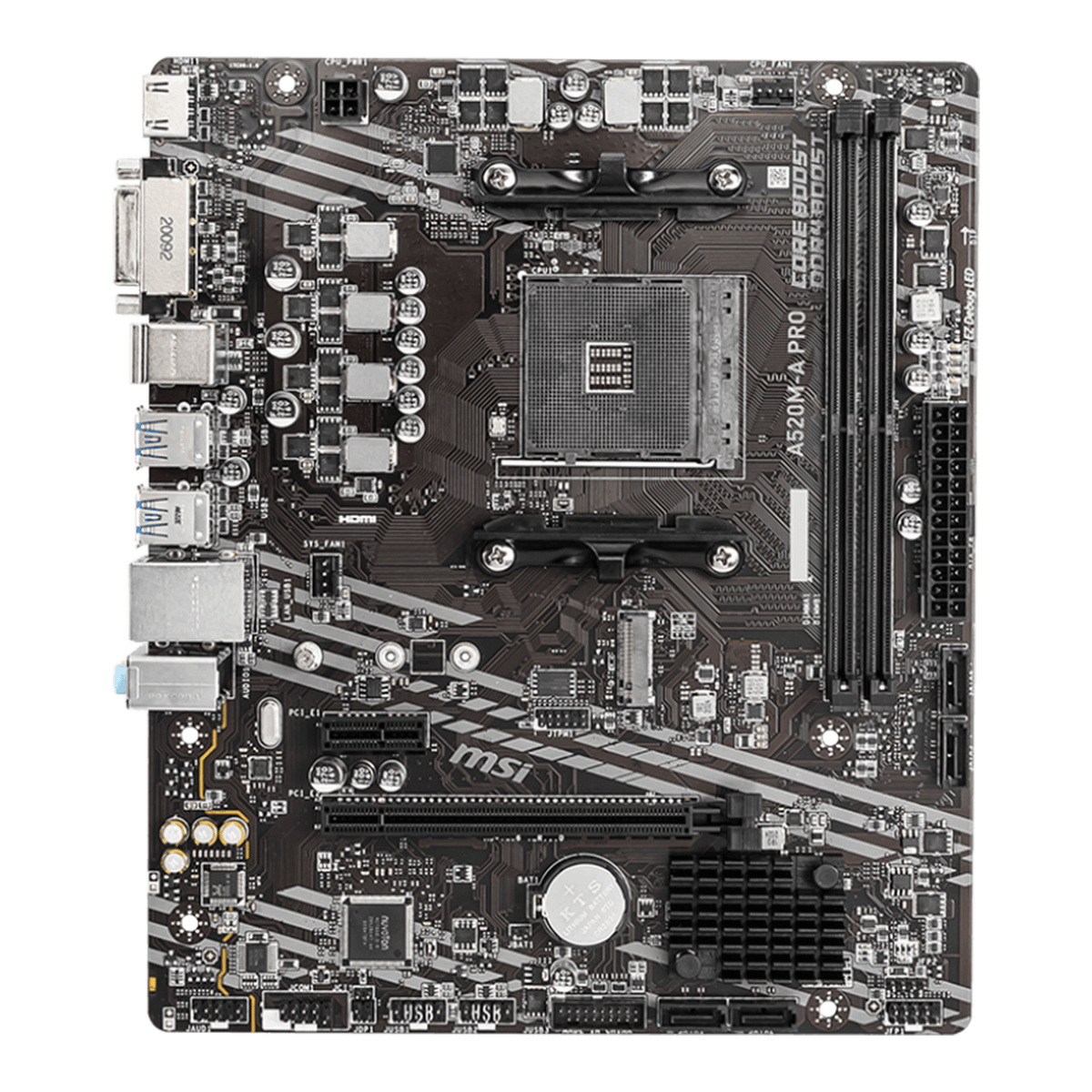 Tarjeta madre MSI A520M-A PRO Micro ATX, Socket AM4 - MSI 824142224007