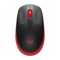 Logitech M190 · Ratón · óptico · 3 botones · inalámbrico · receptor inalámbrico USB · rojo · 910-005904 - Logitech 910-005904