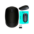Logitech M170 · Ratón · diestro y zurdo · inalámbrico · 2.4 GHz · receptor inalámbrico USB · negro · 910-004940 - Logitech 910-004940