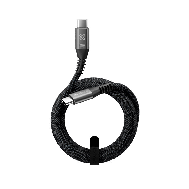 Klip Xtreme USB cable · 24 pin USB · C · 3 m · Black · 100W 10Gbps Braided Fst Charg · KAC-650-10FT