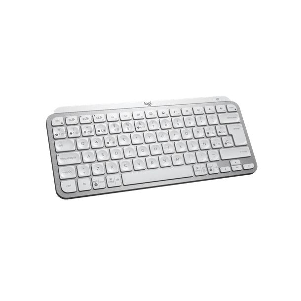 Logitech MX Keys Mini · Teclado · Inalámbrico · Español · USB / Bluetooth 5.0 / Bluetooth · Ergonomic Design · Gris pálido · 920-010477 - Logitech 920-010477