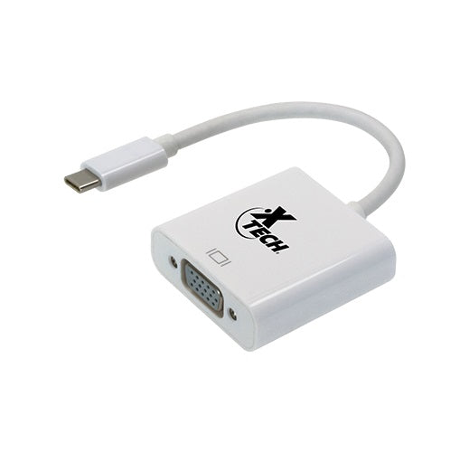 Xtech Display adapter · USB Type C · VGA · Glossy white · XTC · 551 · XTC-551