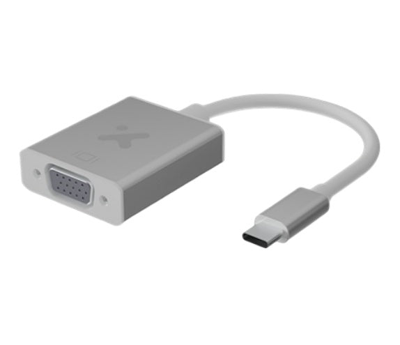 Xtech Display adapter · USB Type C · VGA · Aluminum silver · XTC · 552 · XTC-552