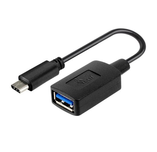 Xtech XTC · 515 · Adaptador USB · 24 pin USB · C (M) reversible a USB Tipo A (H) · USB 3.0 · 11.9 cm · negro · XTC-515